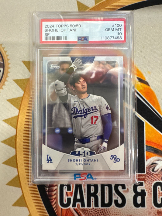 2024 Topps 50/50 MLB Shohei Ohtani SP PSA 10
