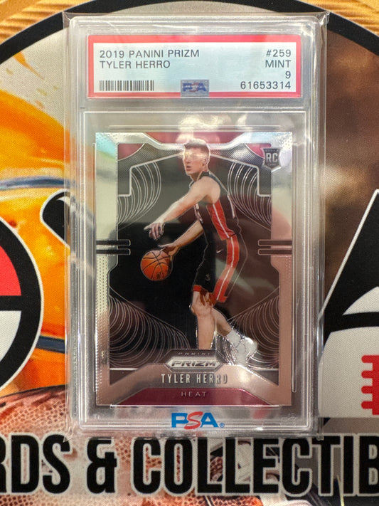 2019 Panini Prizm NBA Tyler Herro Rookie PSA 9