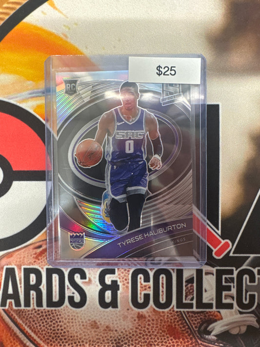 2020-21 Panini Spectra NBA Tyrese Haliburton Rookie Variation Silver Prizm