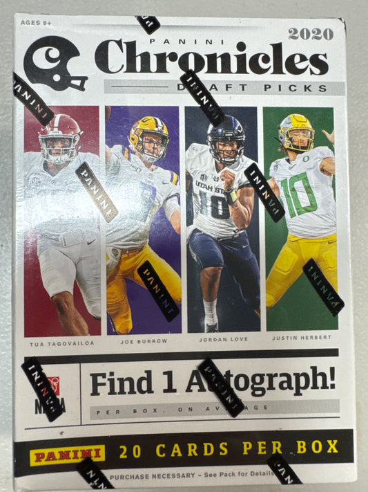 2020 Chronicles Draft Picks football blaster