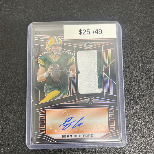 2023 NFL Obsidian Sean Clifford Orange Rookie Patch /49