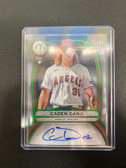 2025 Topps Tribute MLB Caden Dana Rookie Green Refractor Autograph /99