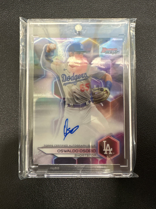 2023 Topps Bowman’s Best Oswaldo Osorio Autograph