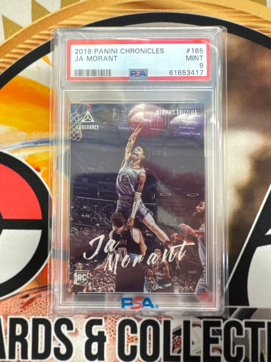 2019 Panini Chronicles NBA Ja Morant Rookie PSA 9