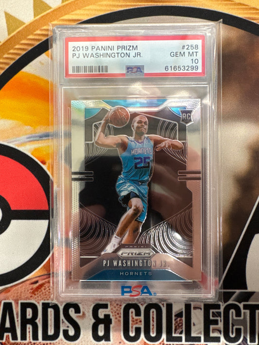 2019 Panini Prizm NBA PJ Washington Jr. Rookie PSA 10