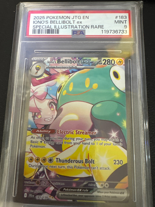 Pokemon Iono’s Bellibolt ex 183/159 PSA 9