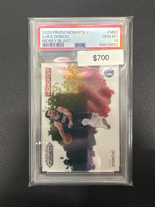 2023 Panini Prizm Monopoly Luka Doncic Money Blast PSA 10