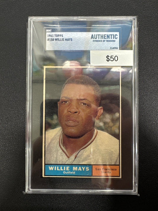 1961 Topps MLB Willie Mays SGC Authentic