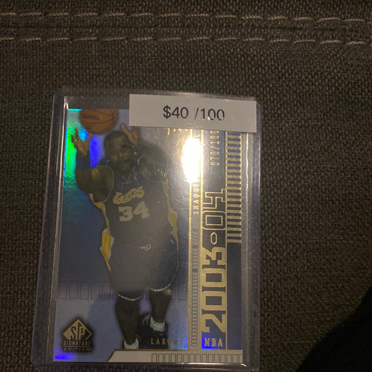 2003-04 Upper Deck SP Signature Shaquille O’Neal /100
