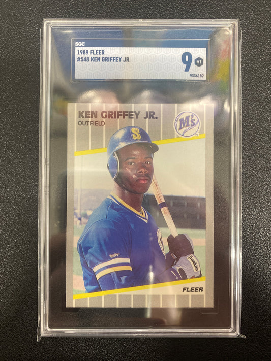 1989 Fleer Ken Griffey Jr Rookie SGC 9
