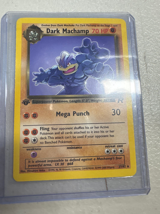 Pokemon Dark Machamp 1st edition 27/82 Team Rocket