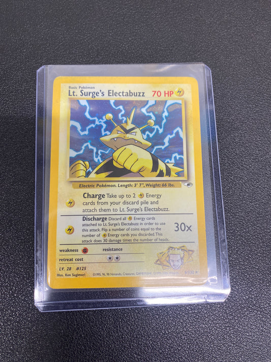 Pokémon Lt. Surge’s Electabuzz Gym Heroes Holo 6/132 LP+