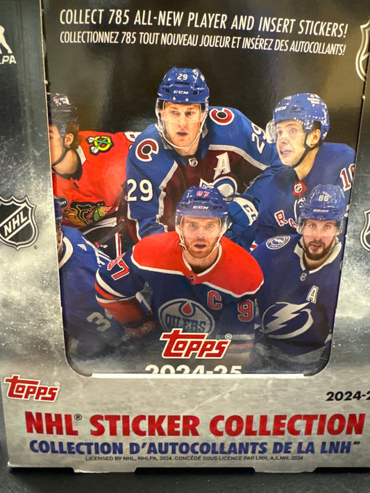 2024-24 Topps NHL sticker collection magazine