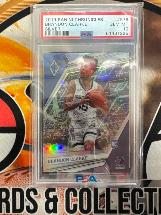 2019 Panini Chronicles NBA Brandon Clarke Rookie Silver PSA 10