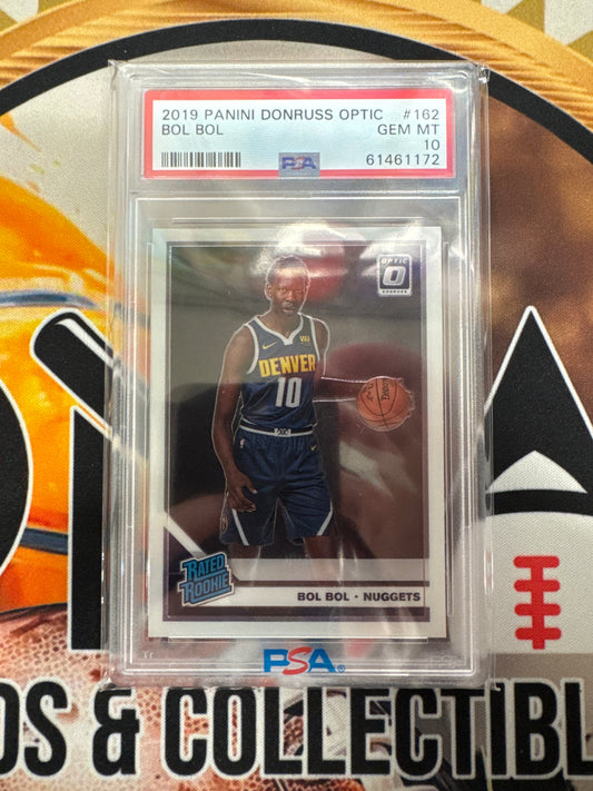 2019 Panini Donruss Optic NBA Bol Bol Rated Rookie PSA 10
