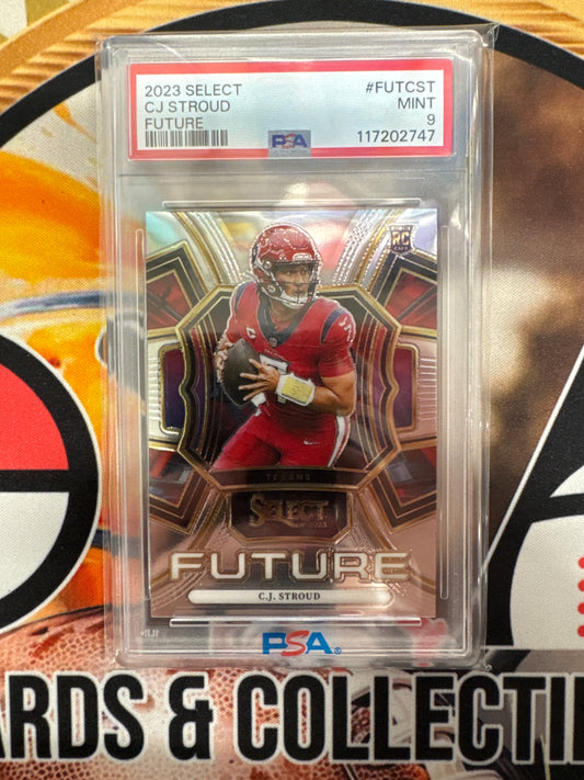2023 Panini Select NFL C.J. Stroud Rookie Future PSA 9