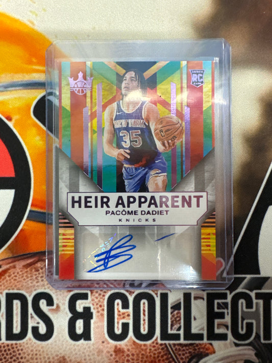 2024-25 Panini Court Kings NBA Pacome Dadiet Rookie Heir Apparent Autograph /49