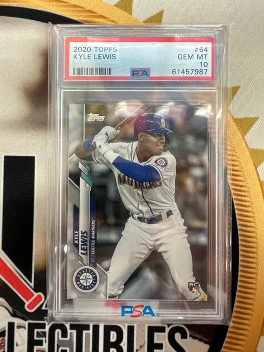 2020 Topps MLB Kyle Lewis Rookie PSA 10