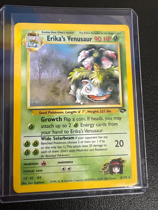 Pokemon Erika’s Venusaur Holo 4/132 NM