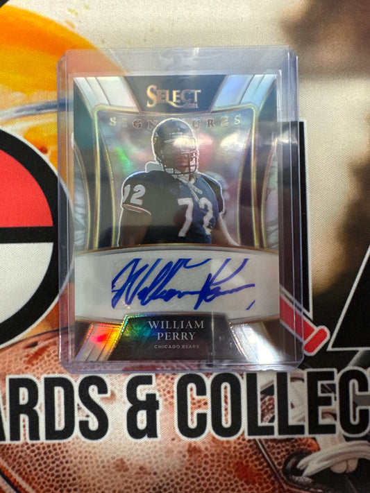 2021 Panini Select NFL William Perry Select Signatures Silver