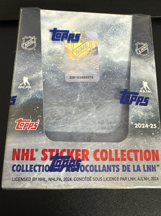 2024-25 Topps NHL sticker collection sealed box of 50