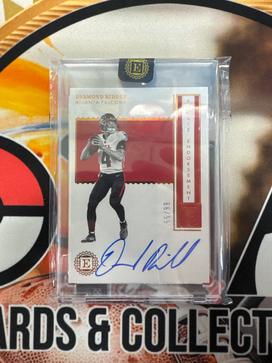 2022 Panini Encased NFL Desmond Ridder Rookie Autograph /99