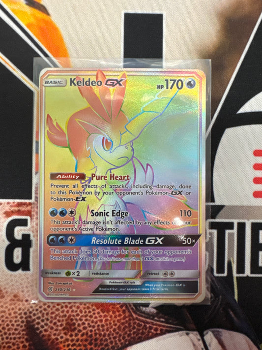Pokémon Keldeo GX 240/236