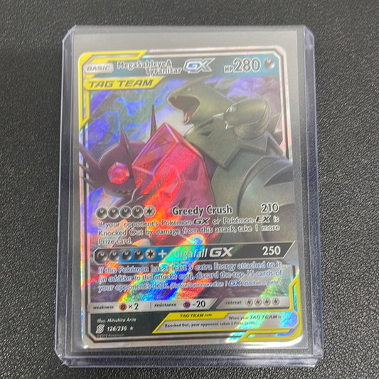 Pokémon Mega Sableye & Tyranitar GX Unified Minds Tag Team 126/236