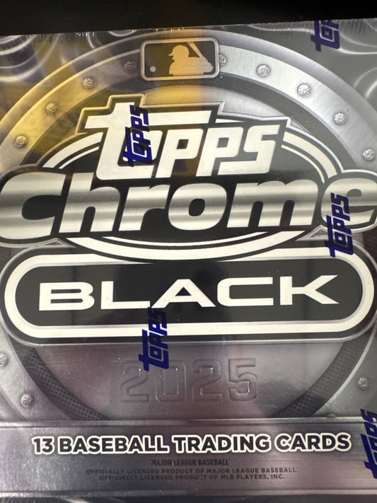 2025 Topps Chrome Black MLB hobby