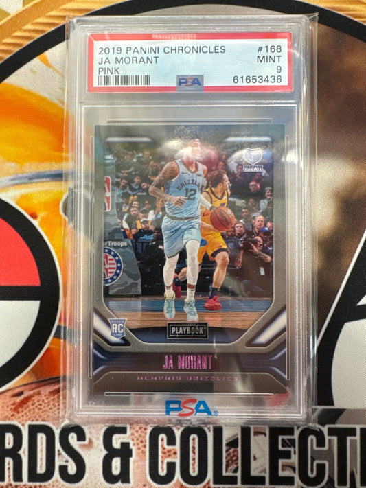 2019 Panini Chronicles NBA Ja Morant Rookie Pink PSA 9