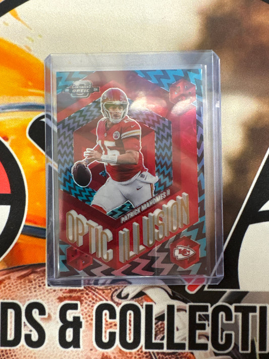 2024 Panini Contenders Optic NFL Patrick Mahomes II Optic Illusions /25