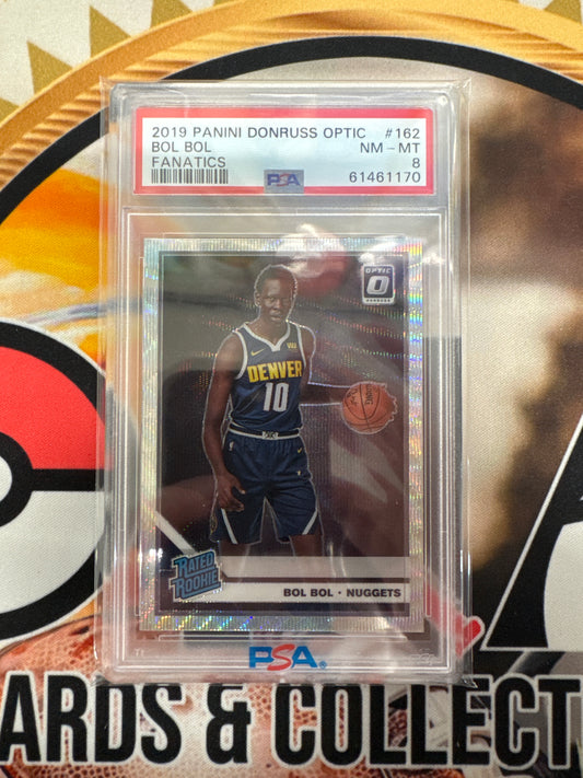 2019 Panini Donruss Optic NBA Bol Bol Rated Rookie Fanatics PSA 8