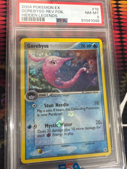 Pokemon Gorebyss 18/101 reverse holo PSA 8