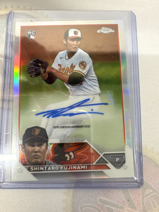 2023 Topps Chrome Shintaro Fujinami refractor auto /499