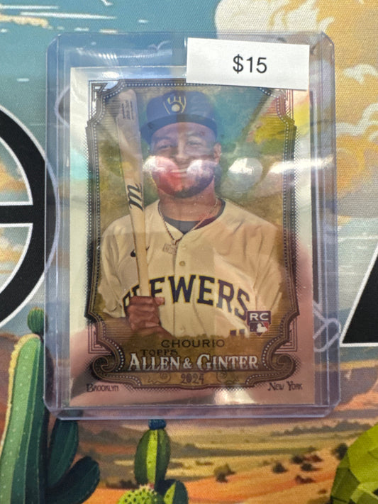 2024 Topps Allen & Ginter Jackson Chourio Chrome Refractor Rookie