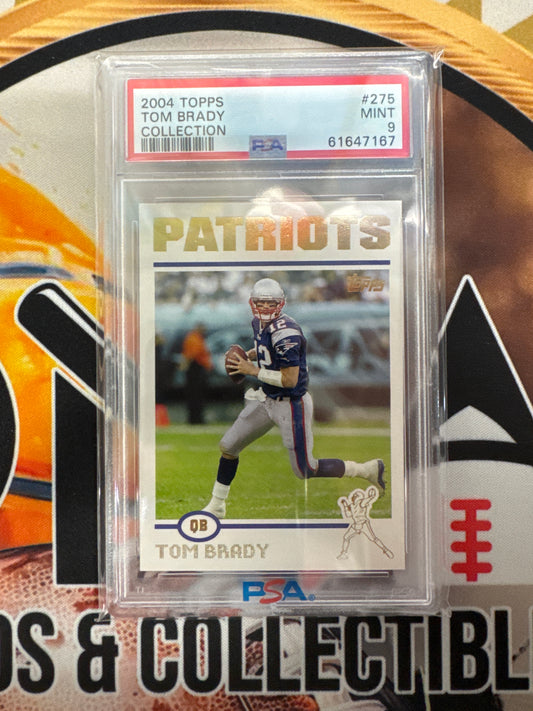 2004 Topps NFL Tom Brady Collection PSA 9