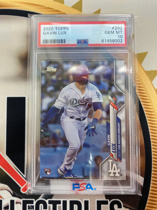 2020 Topps MLB Series 1 Gavin Lux Rookie PSA 10