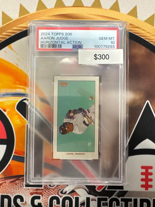 2024 Topps 206 MLB Aaron Judge Horizontal Action PSA 10