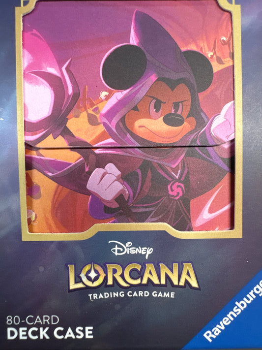Lorcana Mickey Mouse Wayward Sorcerer deck box
