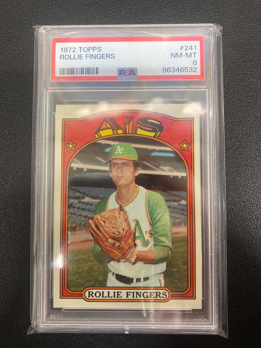 1972 Topps Rollie Fingers PSA 8
