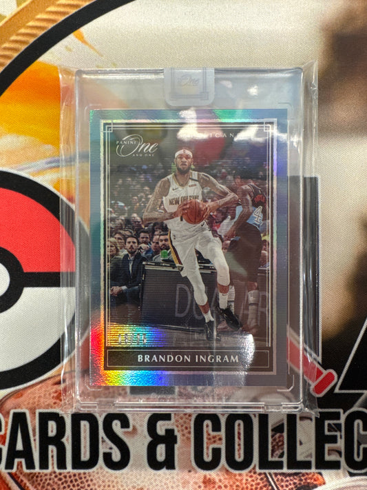 2019-20 Panini One And One NBA Brandon Ingram Blue Refractor /25