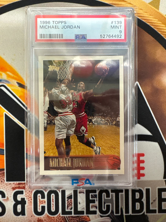 1996 Topps NBA Michael Jordan PSA 9