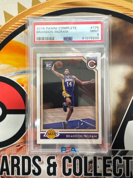 2016 Panini Complete Set NBA Brandon Ingram Rookie PSA 9