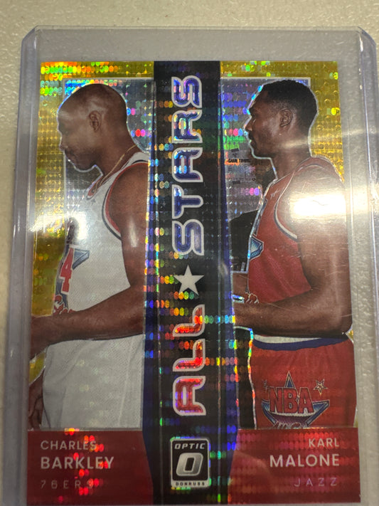 2021-22 Optic All Stars Charles Barkley Karl Malone pulsar /10