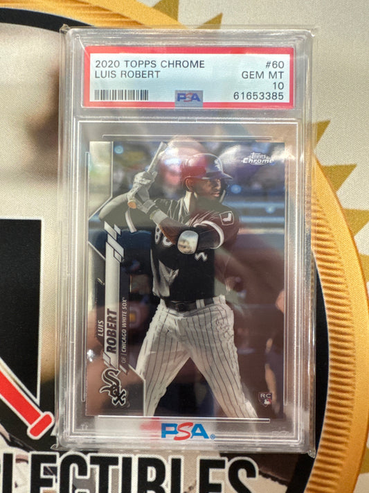 2020 Topps Chrome MLB Luis Robert Rookie PSA 10