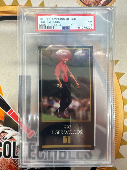 1998 Champions Of Golf Tiger Woods Masters Collections 1997 PSA 7