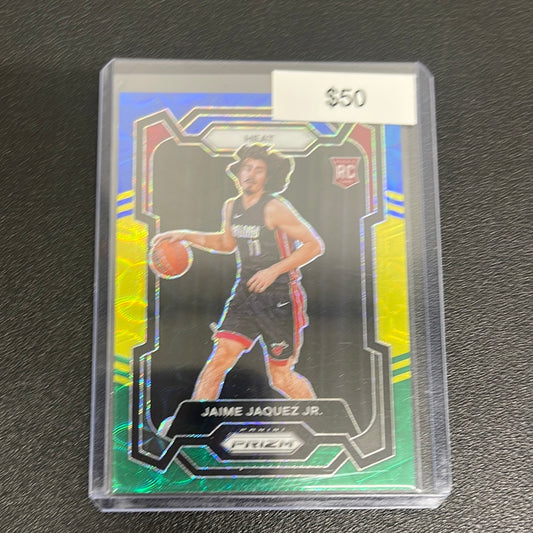 2023-24 NBA Prizm Jaime Jaquez Jr Blue Yellow Green Scope Rookie