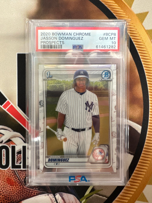 2020 Bowman Chrome Jasson Dominguez Prospects PSA 10