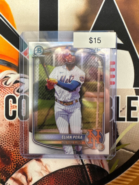 2025 Bowman Chrome MLB Elian Pena 1st Bowman
