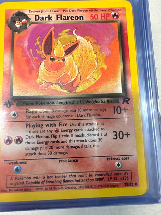 Pokémon Dark Flareon 1st edition 35/82 Team Rocket